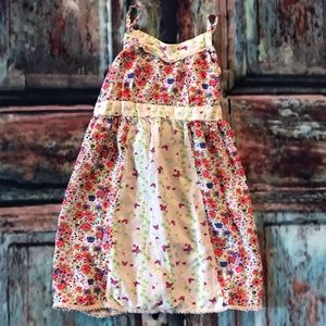 Floral Print Spaghetti-strap Dress